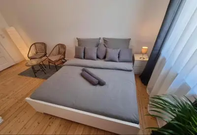 Ein Sitzbereich in der Unterkunft Süße Marie 8