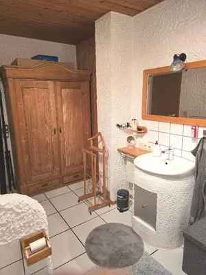 Ein Badezimmer in der Unterkunft Ruhige Einliegerwohnung mit grosser Terrasse
