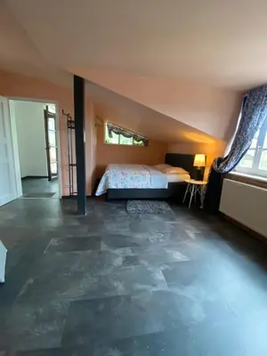 Ein Bett oder Betten in einem Zimmer der Unterkunft Weingut Mathis Apartment 2 Sunrise