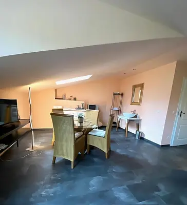 Küche/Küchenzeile in der Unterkunft Weingut Mathis Apartment 2 Sunrise