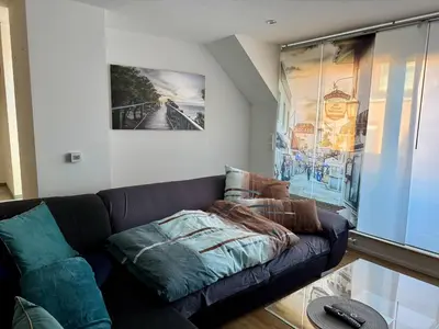 Ein Bett oder Betten in einem Zimmer der Unterkunft Ruhige Wohnung - ideal für Urlaub und Business