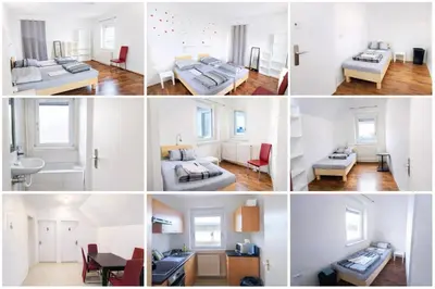 Ein Bett oder Betten in einem Zimmer der Unterkunft Homestay Dietzenbach, Frankfurt am Main, Rhein-Main, Offenbach am Main