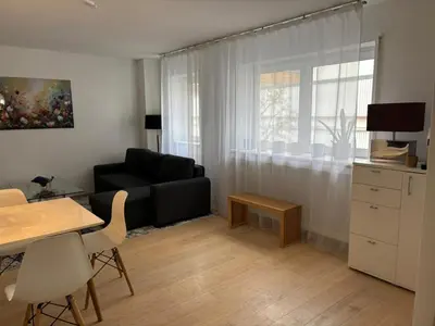 Küche/Küchenzeile in der Unterkunft Modern Apartment Karlsruhe City Center