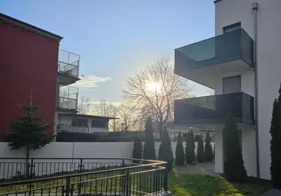 Das Gebäude in dem sich die Ferienwohnung befindet