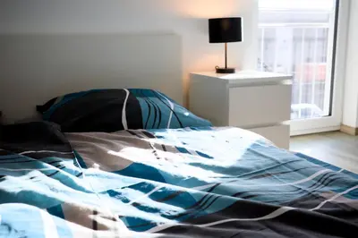 Ein Bett oder Betten in einem Zimmer der Unterkunft Modernes 118qm Haus für Ferien und Arbeit