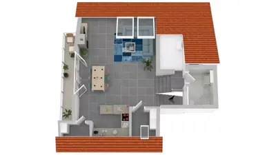 Grundriss der Unterkunft Loft mit Kaminofen - Karlsdorf