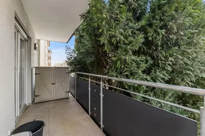 Ein Balkon oder eine Terrasse in der Unterkunft Traumwohnung im Herzen Heilbronns