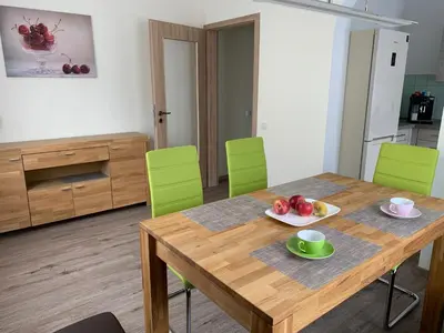 Grundriss der Unterkunft Große Ferienwohnung mit Balkon in Sankt Martin, Pfalz