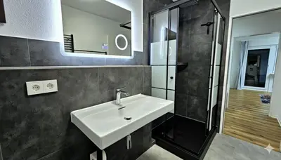 Ein Badezimmer in der Unterkunft Ioana Homes Ferienwohnung