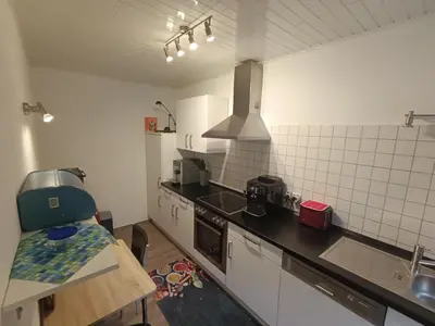 Küche/Küchenzeile in der Unterkunft Ferienwohnung unter der Burg