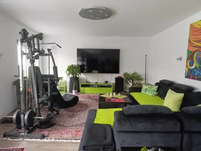 Das Fitnesscenter und/oder die Fitnesseinrichtungen in der Unterkunft Ferienwohnung unter der Burg