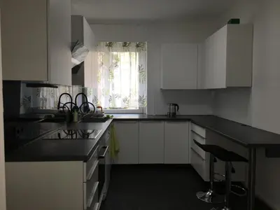 Küche/Küchenzeile in der Unterkunft Stadtmitte Ferienwohnung