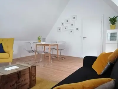 Ein Sitzbereich in der Unterkunft Weingut Stefan Meyer
