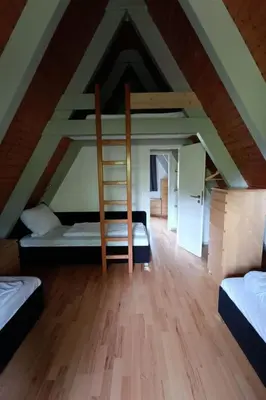 Ein Bett oder Betten in einem Zimmer der Unterkunft Holiday Home Haus Winnetou by Interhome