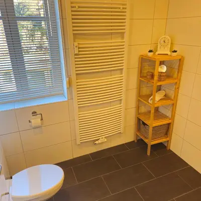 Ein Badezimmer in der Unterkunft Ferienwohnung Lucia Amorbach