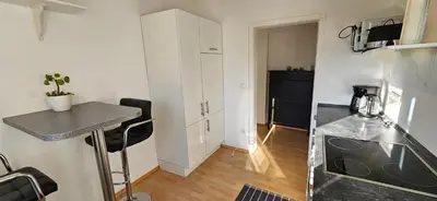 Küche/Küchenzeile in der Unterkunft Ferienwohnung Lucia Amorbach
