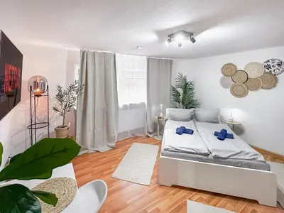 Ein Bett oder Betten in einem Zimmer der Unterkunft Urban Cozy Apartment - Kaiserslautern