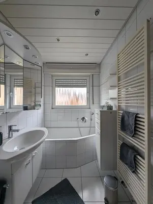 Ein Badezimmer in der Unterkunft Apartment am Kurpark