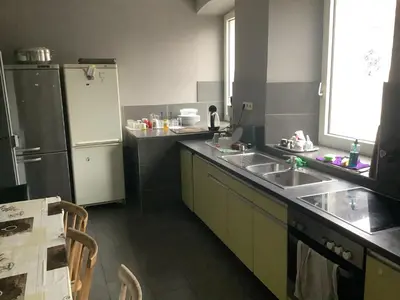 Küche/Küchenzeile in der Unterkunft Adler