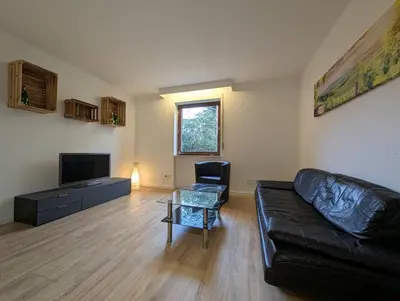 Ein Sitzbereich in der Unterkunft Weinbergnest