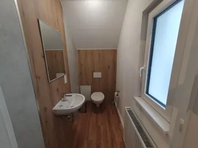 Ein Badezimmer in der Unterkunft 3-Zimmer-Wohnung, Küche, Bad nähe Bahnhof Mühlacker