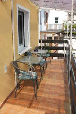 Ein Balkon oder eine Terrasse in der Unterkunft Ferienwohnung Oberle