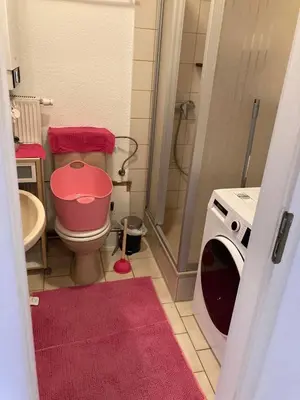 Ein Badezimmer in der Unterkunft Cozy Big Luxus Apartment Mannheim Schwetzingerstadt Oststadt