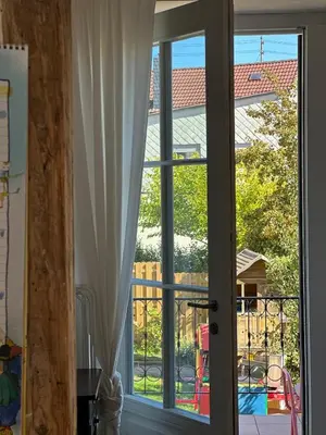 Ein Balkon oder eine Terrasse in der Unterkunft Altes Winzerhaus Stegmann
