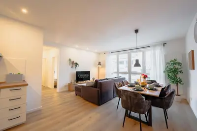 TV/Unterhaltungsangebot in der Unterkunft Schlossberg Residences XXL City-Apartment Heppenheim