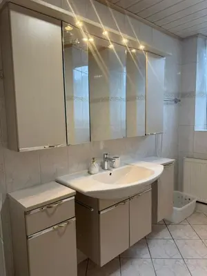 Ein Badezimmer in der Unterkunft Apartments möblierte Wohnungen Mainz