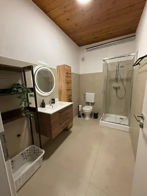 Ein Badezimmer in der Unterkunft Apartments möblierte Wohnungen Mainz