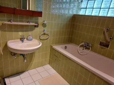 Ein Badezimmer in der Unterkunft Große Ferienwohnung mit herrlichem Ausblick