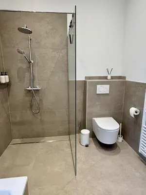 Ein Badezimmer in der Unterkunft Cozy City Apartment - Quiet Area