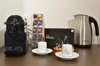 Kaffee-/Teezubehör in der Unterkunft Guesthouse Lichtenau
