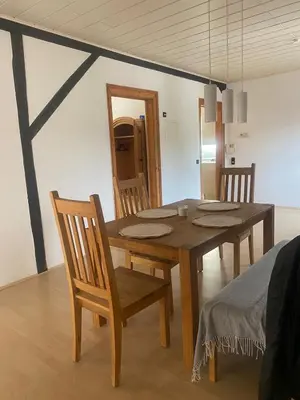Küche/Küchenzeile in der Unterkunft Ferienwohnung Schalander