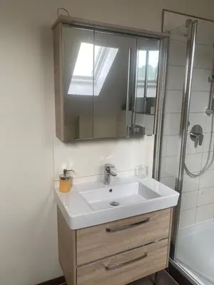 Ein Badezimmer in der Unterkunft Ferienwohnung Schalander