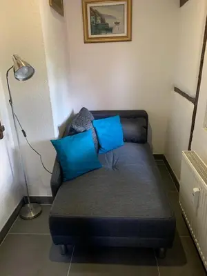 Ein Sitzbereich in der Unterkunft Apartment Schnuckeliges Studio