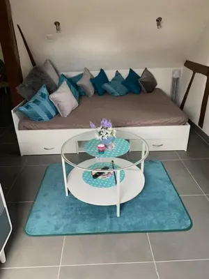 Ein Sitzbereich in der Unterkunft Apartment Schnuckeliges Studio