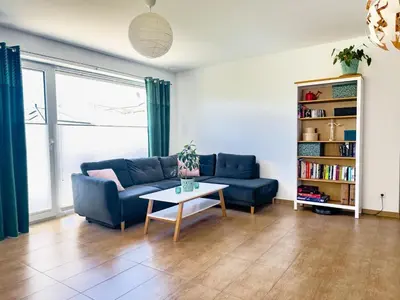 Ein Sitzbereich in der Unterkunft Ferienwohnung