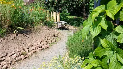 Ein Garten an der Unterkunft Bullau-bü - Appartment im Grünen