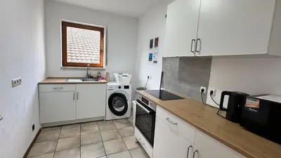 Küche/Küchenzeile in der Unterkunft Neuhofen Apartments