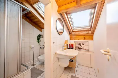 Ein Badezimmer in der Unterkunft RH02 - Großes Apartment in Bensheim