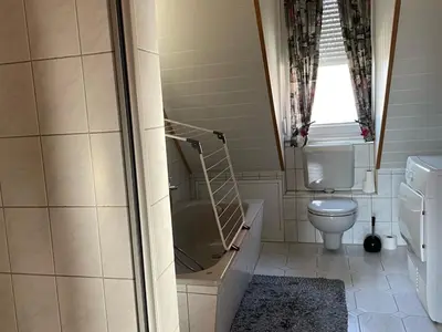 Ein Badezimmer in der Unterkunft Wohnung Reinheim