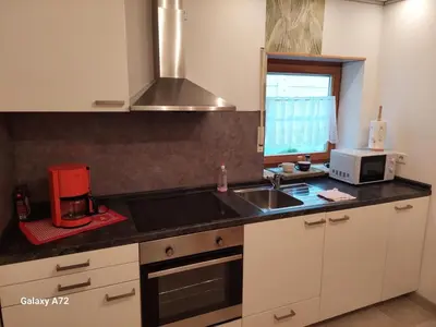 Küche/Küchenzeile in der Unterkunft Ferienwohnung Schwarz