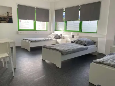 Ein Bett oder Betten in einem Zimmer der Unterkunft Großes Haus in Dieburg
