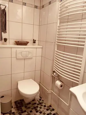 Ein Badezimmer in der Unterkunft Ferienwohnung Weinbergtraum
