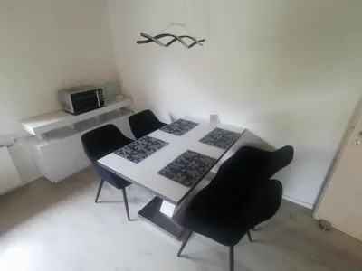Küche/Küchenzeile in der Unterkunft Ferienwohnung Im Auricher Tal