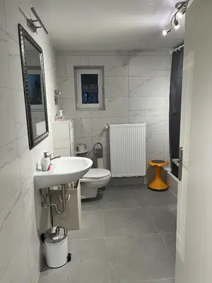 Ein Badezimmer in der Unterkunft Haus ZAHRA