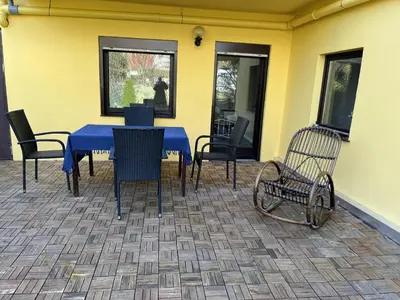 Ein Patio oder anderer Außenbereich in der Unterkunft Haus ZAHRA