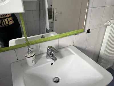 Ein Badezimmer in der Unterkunft Freundliches Gästehaus - Lichtblick -